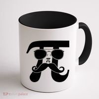 Mustache Pi Face Coffee Mug thumb 1