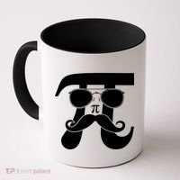 Mustache Pi Face Coffee Mug thumb 0
