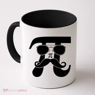 Mustache Pi Face Coffee Mug