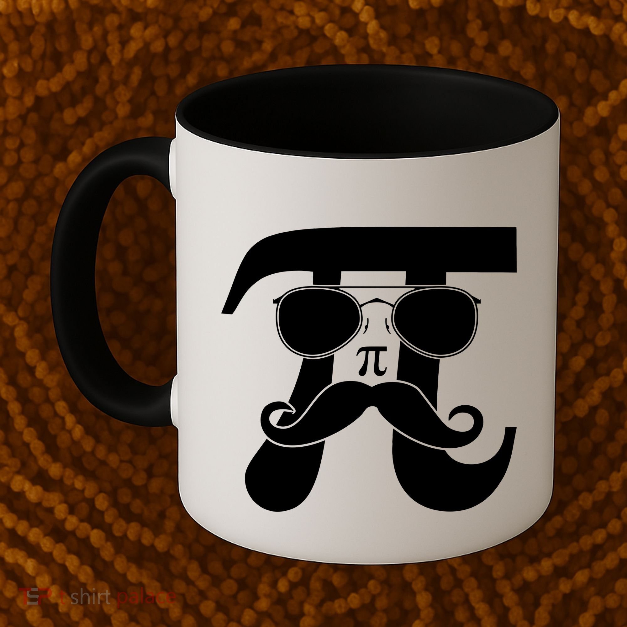 Mustache Pi Face Coffee Mug