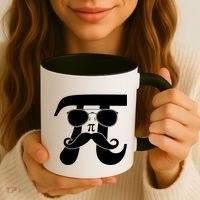 Mustache Pi Face Coffee Mug thumb 3