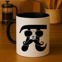 Mustache Pi Face Coffee Mug thumb 4