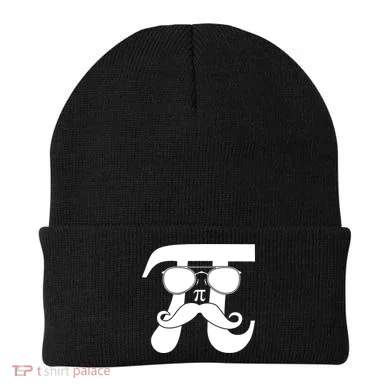 Mustache Pi Face Beanie