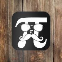 Mustache Pi Face Coaster thumb 0
