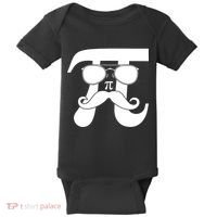 Mustache Pi Face Baby Bodysuit thumb 0