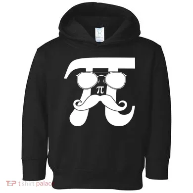 Mustache Pi Face Toddler Hoodie