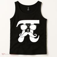 Mustache Pi Face Tank Top thumb 2