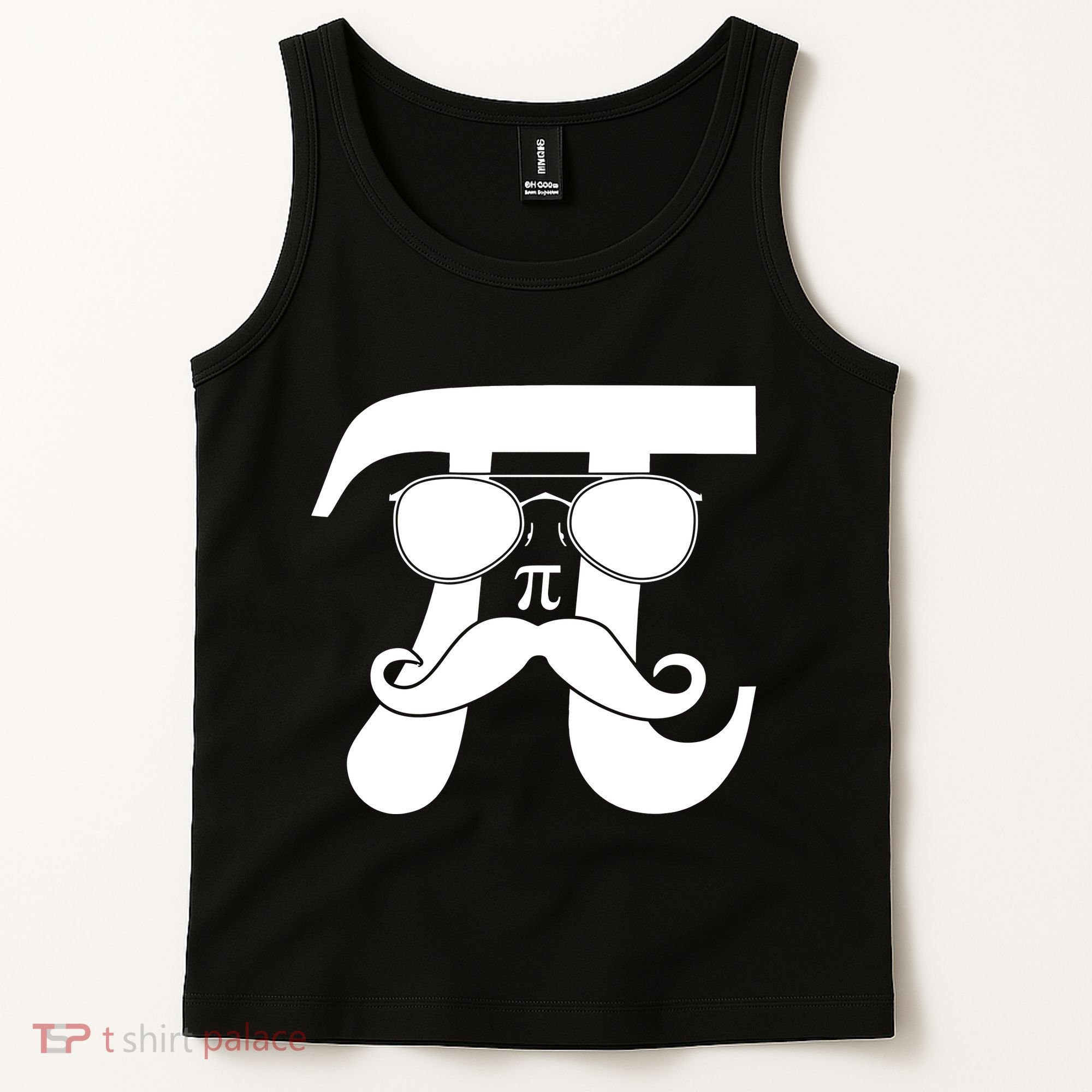 Mustache Pi Face Tank Top
