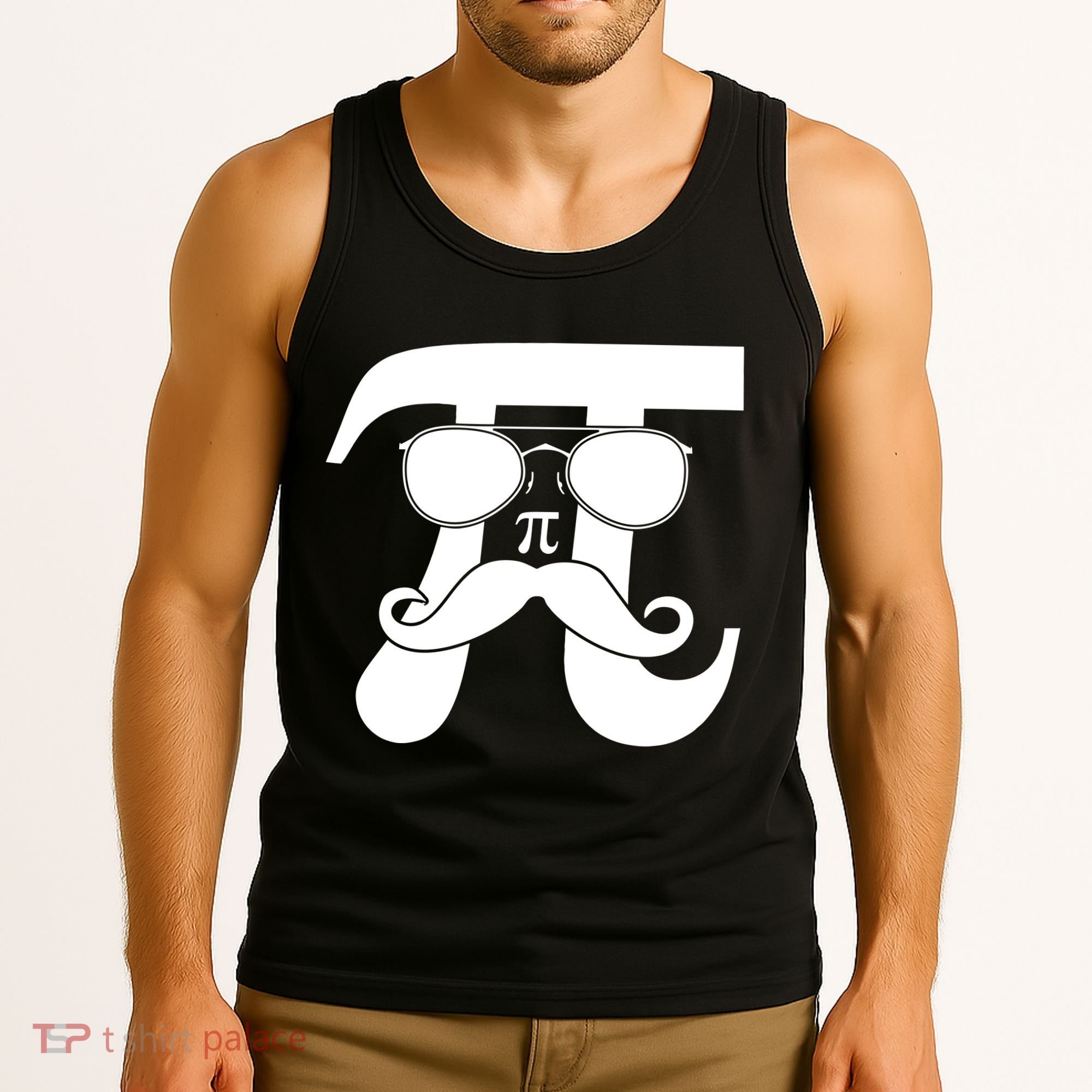 Mustache Pi Face Tank Top