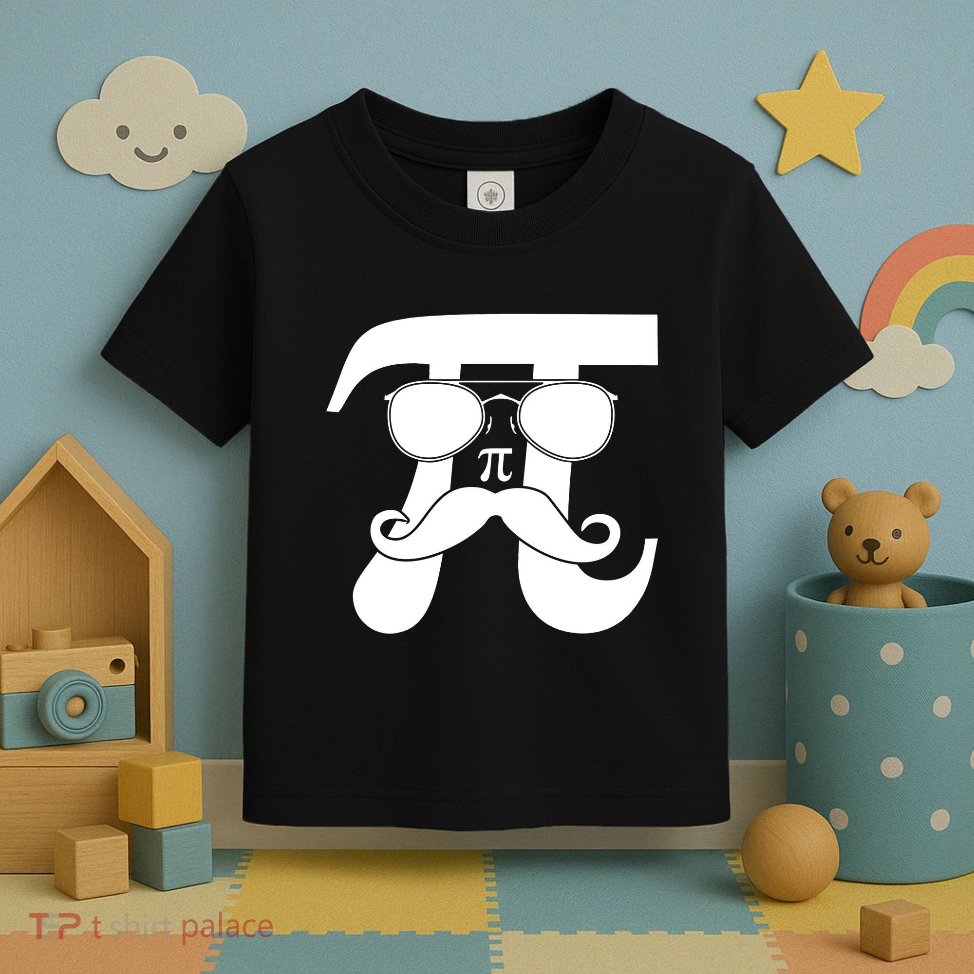 Mustache Pi Face Toddler T-Shirt