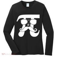 Mustache Pi Face Women's Long Sleeve Shirt thumb 0