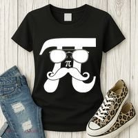 Mustache Pi Face Women's T-Shirt thumb 3
