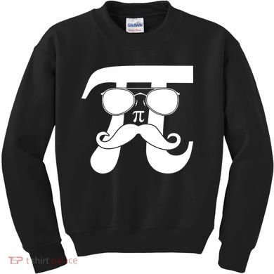 Mustache Pi Face Kids Sweatshirt