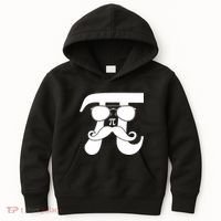 Mustache Pi Face Kids Hoodie thumb 0