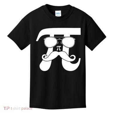 Mustache Pi Face Kids T-Shirt