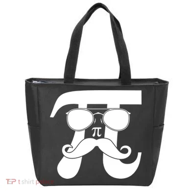 Mustache Pi Face Tote Bag