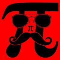 Mustache Pi Face Santa Hat thumb 1