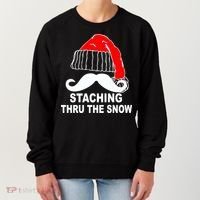 Mustache Thru The Snow Women's Sweatshirt thumb 0