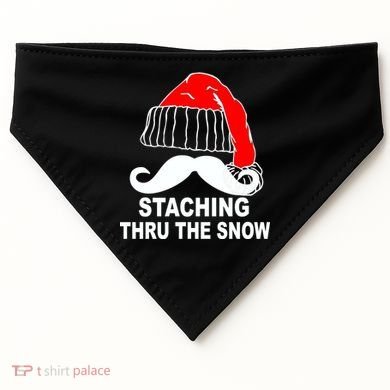 Mustache Thru The Snow USA-Made Doggie Bandana