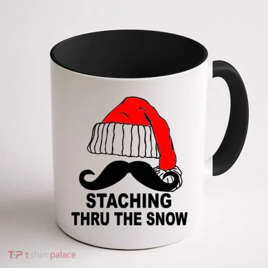 Mustache Thru The Snow Coffee Mug back