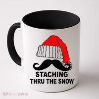 Mustache Thru The Snow Coffee Mug thumb 0