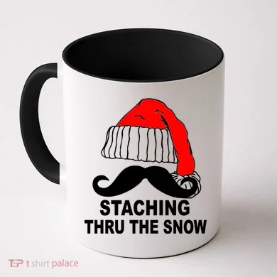 Mustache Thru The Snow Coffee Mug