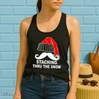 Mustache Thru The Snow Women's Tank Top thumb 2