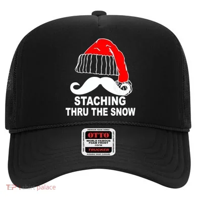 Mustache Thru The Snow Hat