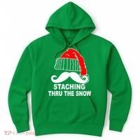 Mustache Thru The Snow Hoodie thumb 0