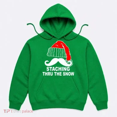 Mustache Thru The Snow Hoodie