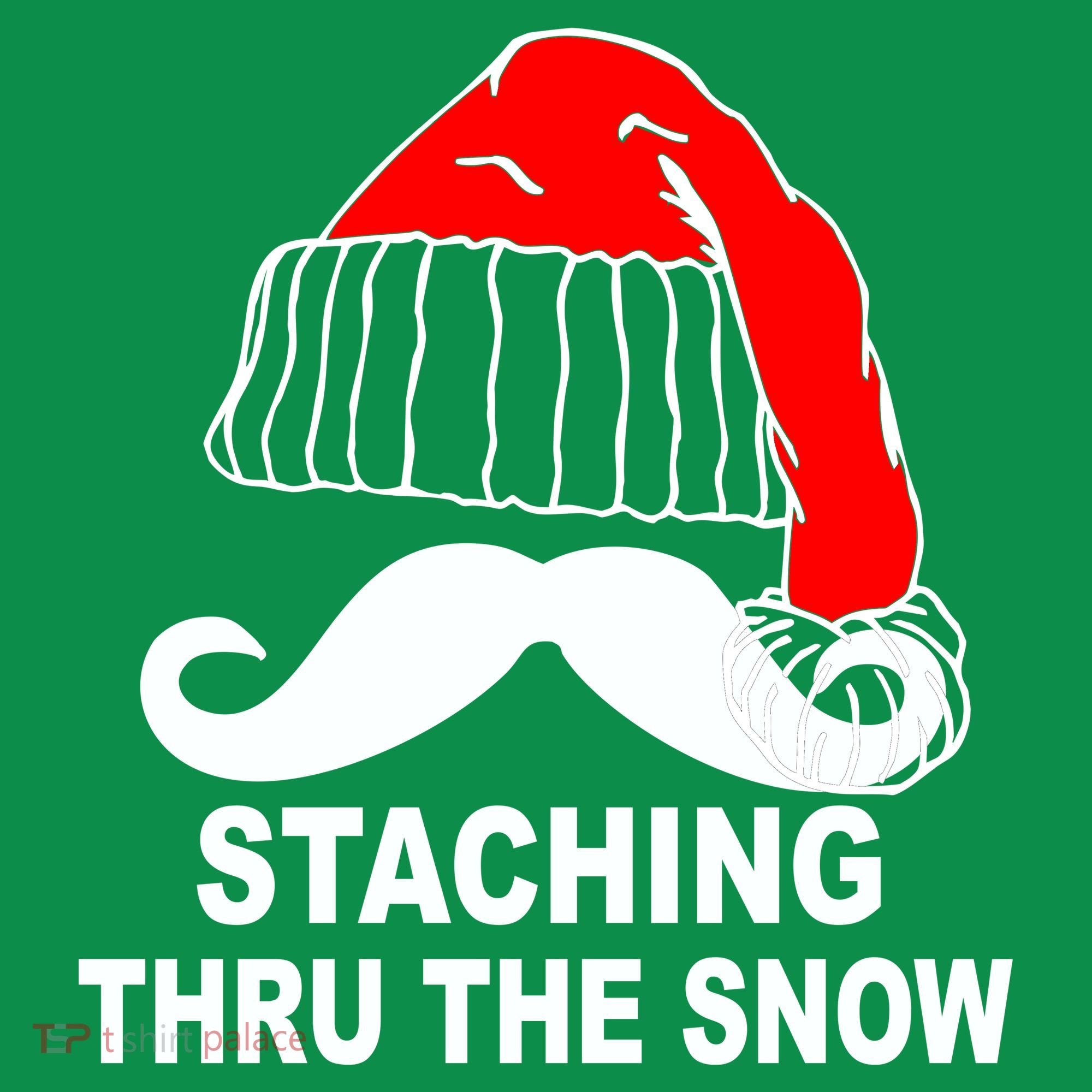 Mustache Thru The Snow Hoodie