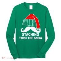 Mustache Thru The Snow Long Sleeve Shirt thumb 0