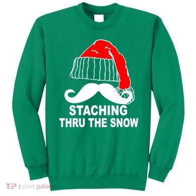 Mustache Thru The Snow Sweatshirt