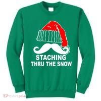 Mustache Thru The Snow Sweatshirt thumb 0
