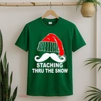 Mustache Thru The Snow T-Shirt thumb 2