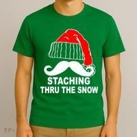 Mustache Thru The Snow T-Shirt thumb 3