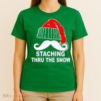 Mustache Thru The Snow T-Shirt thumb 4