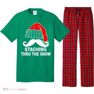 Mustache Thru The Snow Pajama Set