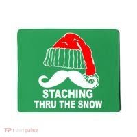 Mustache Thru The Snow Mousepad thumb 0