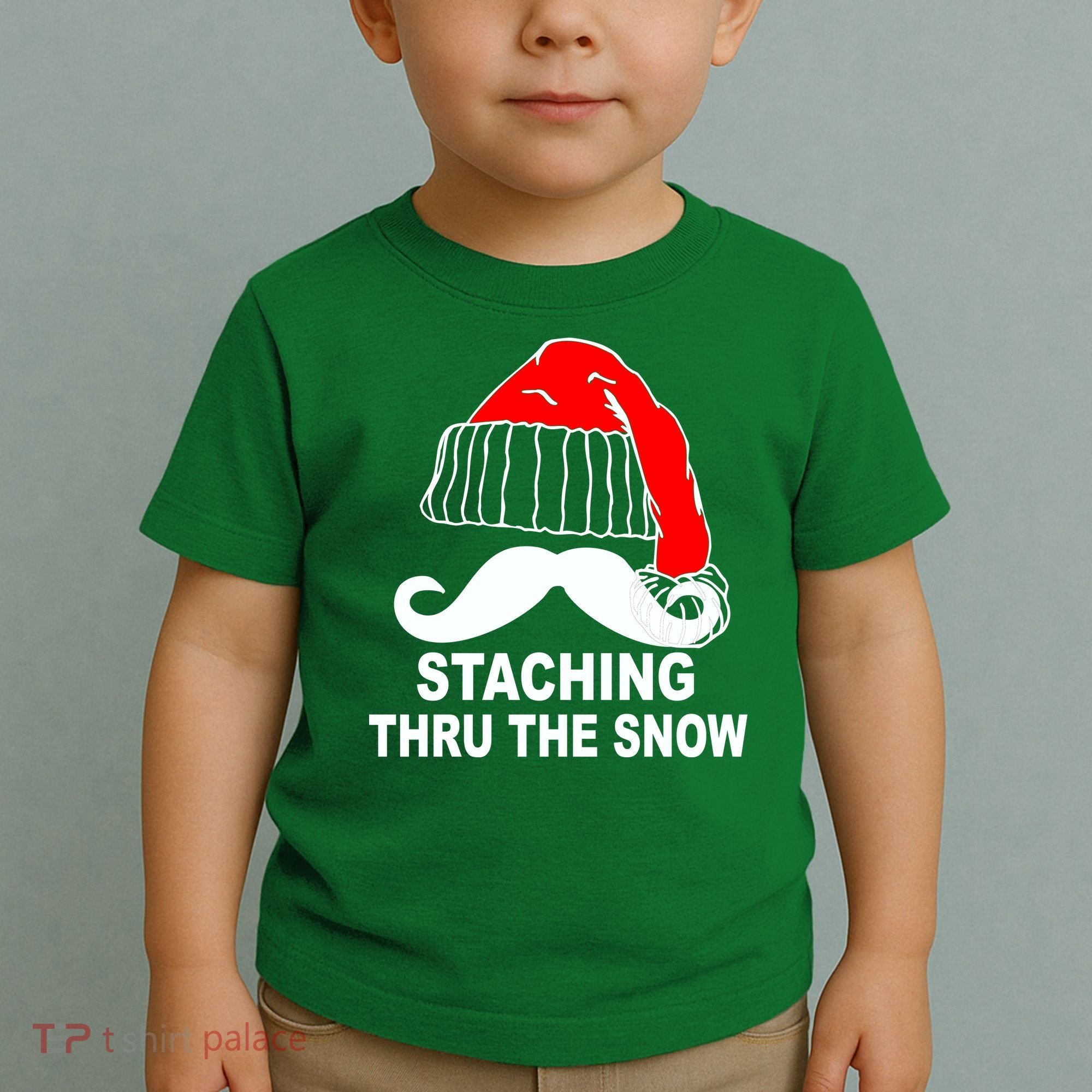 Mustache Thru The Snow Toddler T-Shirt