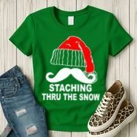 Mustache Thru The Snow Women's T-Shirt thumb 3