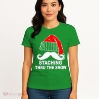 Mustache Thru The Snow Women's T-Shirt thumb 4