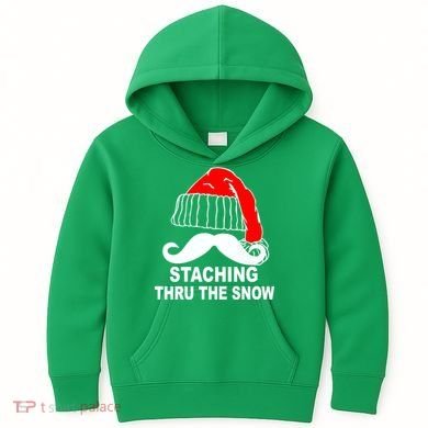 Mustache Thru The Snow Kids Hoodie