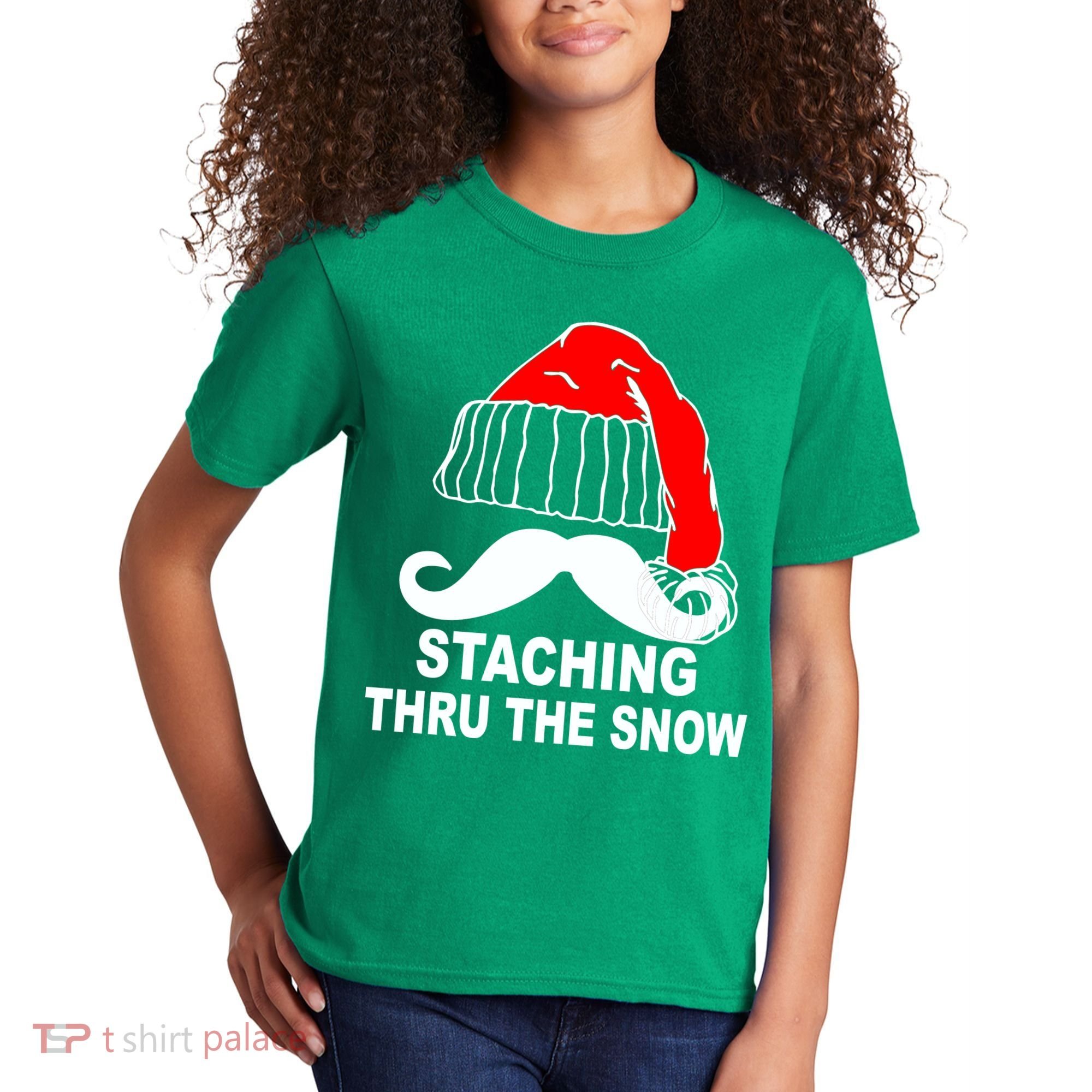 Mustache Thru The Snow Kids T-Shirt