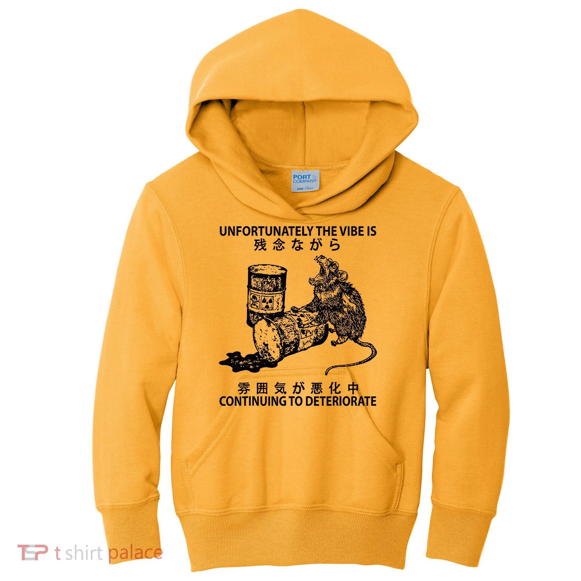 Mouse Unfortunately The Vibe Is Continuing To Deteriorate Kids Hoodie