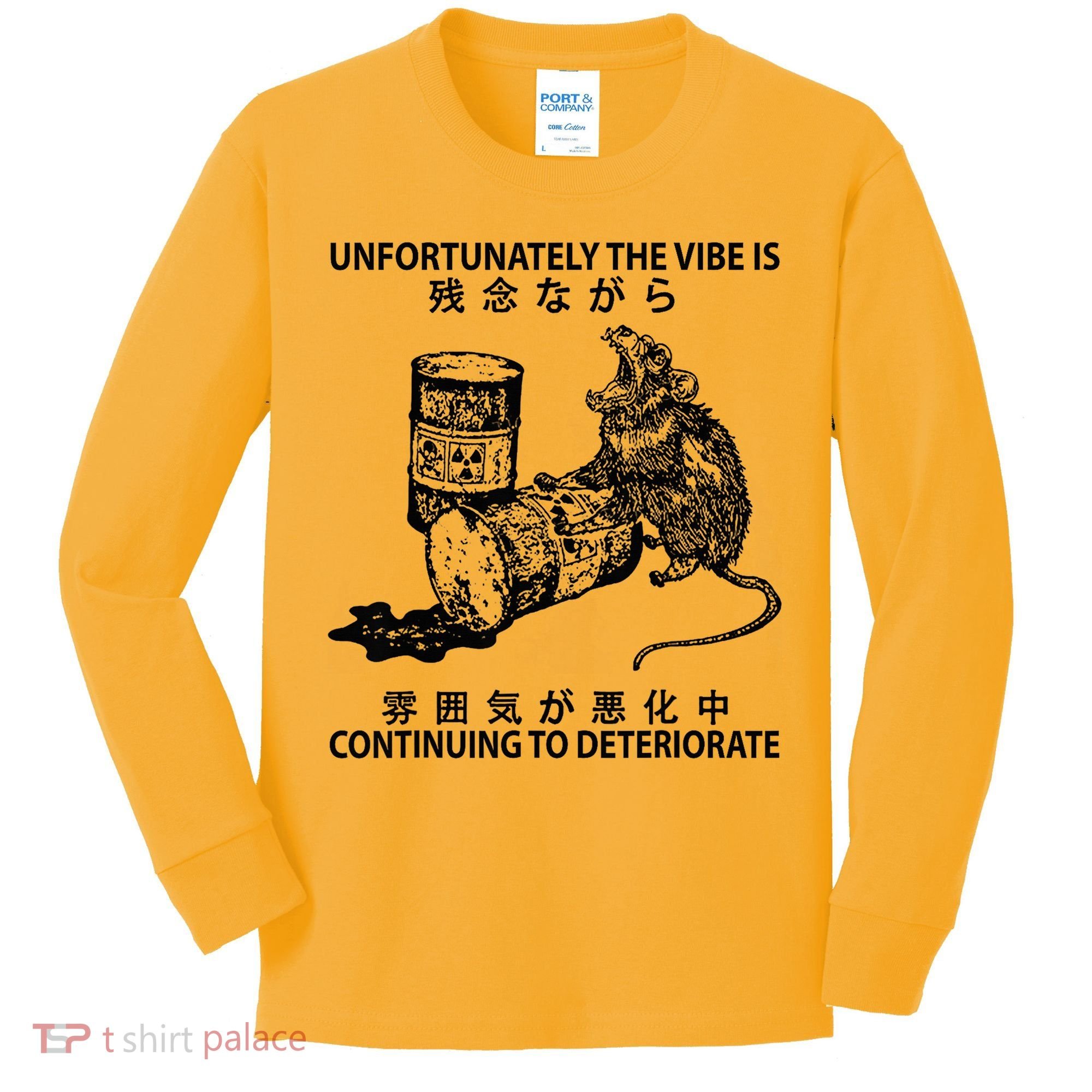 Mouse Unfortunately The Vibe Is Continuing To Deteriorate Kids Long Sleeve Shirt
