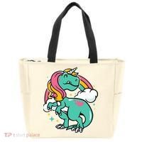 Majestic Unicornasaurus T Rex Unicorn Boy Girl Dinosaur Tote Bag thumb 0
