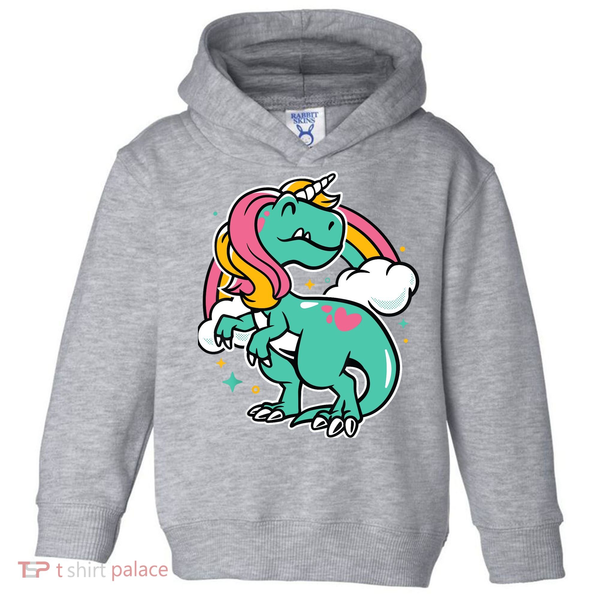 Majestic Unicornasaurus T Rex Unicorn Boy Girl Dinosaur Toddler Hoodie