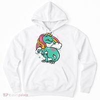 Majestic Unicornasaurus T Rex Unicorn Boy Girl Dinosaur Hoodie thumb 0
