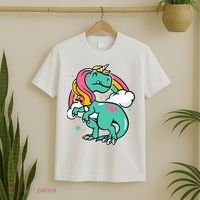 Majestic Unicornasaurus T Rex Unicorn Boy Girl Dinosaur T-Shirt thumb 2